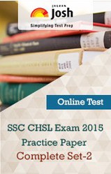 SSC CHSL Exam 2015 Practice Paper